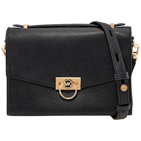 Michael Kors Hendrix Medium Leather Messenger Bag .